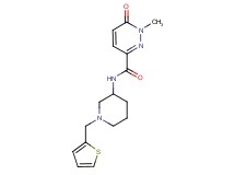 1-methyl-6-oxo-N-[1-(2-thienylmethyl)piperidin-3-yl]-1,6-dihydropyridazine-3-carboxamide