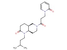 (4aS*,8aR*)-1-(3-methylbutyl)-6-[3-(2-oxopyridin-1(2H)-yl)propanoyl]octahydro-1,6-naphthyridin-2(1H)-one