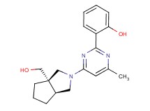 2-{4-[(3aS*,6aS*)-3a-(hydroxymethyl)hexahydrocyclopenta[c]pyrrol-2(1H)-yl]-6-methylpyrimidin-2-yl}phenol