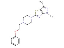 1,3-dimethyl-5-[4-(2-phenoxyethyl)piperazin-1-yl]-1H-pyrazolo[3,4-d][1,3]thiazole