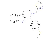 1-[4-(methylthio)phenyl]-2-(1,3-thiazol-2-ylmethyl)-2,3,4,9-tetrahydro-1H-beta-carboline