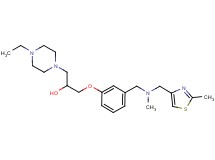 1-(4-ethyl-1-piperazinyl)-3-[3-({methyl[(2-methyl-1,3-thiazol-4-yl)methyl]amino}methyl)phenoxy]-2-propanol