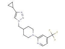 2-{4-[(4-cyclopropyl-1H-1,2,3-triazol-1-yl)methyl]piperidin-1-yl}-4-(trifluoromethyl)pyridine