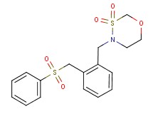 4-{2-[(phenylsulfonyl)methyl]benzyl}-1,3,4-oxathiazinane 3,3-dioxide