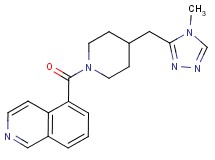 5-({4-[(4-methyl-4H-1,2,4-triazol-3-yl)methyl]piperidin-1-yl}carbonyl)isoquinoline