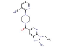 2-{4-[(2-amino-3-ethyl-3H-imidazo[4,5-b]pyridin-6-yl)carbonyl]piperazin-1-yl}nicotinonitrile
