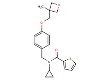 N-cyclopropyl-N-{4-[(3-methyl-3-oxetanyl)methoxy]benzyl}-2-thiophenecarboxamide