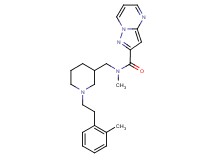 N-methyl-N-({1-[2-(2-methylphenyl)ethyl]-3-piperidinyl}methyl)pyrazolo[1,5-a]pyrimidine-2-carboxamide