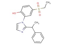 4-(ethylsulfonyl)-2-[2-(1-phenylethyl)-1H-imidazol-1-yl]phenol