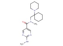 N-methyl-2-(methylamino)-N-{[1-(1-piperidinyl)cyclohexyl]methyl}-5-pyrimidinecarboxamide