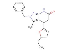 2-benzyl-4-(5-ethyl-2-furyl)-3-methyl-2,4,5,7-tetrahydro-6H-pyrazolo[3,4-b]pyridin-6-one