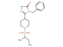 4-benzyl-5-[1-(sec-butylsulfonyl)piperidin-4-yl]-2,4-dihydro-3H-1,2,4-triazol-3-one