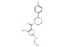 5-{[2-(4-chlorophenyl)morpholin-4-yl]carbonyl}-N-ethyl-4-methyl-1,3-thiazol-2-amine