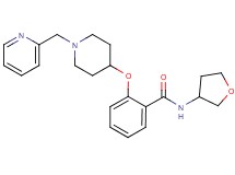 2-{[1-(2-pyridinylmethyl)-4-piperidinyl]oxy}-N-(tetrahydro-3-furanyl)benzamide