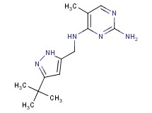 N~4~-[(3-tert-butyl-1H-pyrazol-5-yl)methyl]-5-methylpyrimidine-2,4-diamine