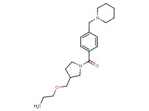 1-(4-{[3-(propoxymethyl)-1-pyrrolidinyl]carbonyl}benzyl)piperidine