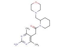 4,6-dimethyl-5-{2-[2-(4-morpholinylmethyl)-1-piperidinyl]-2-oxoethyl}-2-pyrimidinamine