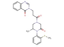 3-(3-{3-methyl-4-[2-(methylthio)phenyl]-5-oxo-1-piperazinyl}-3-oxopropyl)-4(3H)-quinazolinone