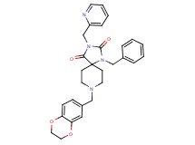 1-benzyl-8-(2,3-dihydro-1,4-benzodioxin-6-ylmethyl)-3-(2-pyridinylmethyl)-1,3,8-triazaspiro[4.5]decane-2,4-dione