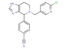 4-{5-[(6-chloropyridin-3-yl)methyl]-4,5,6,7-tetrahydro-1H-imidazo[4,5-c]pyridin-4-yl}benzonitrile