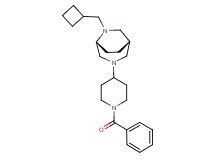 (1S*,5R*)-3-(1-benzoylpiperidin-4-yl)-6-(cyclobutylmethyl)-3,6-diazabicyclo[3.2.2]nonane
