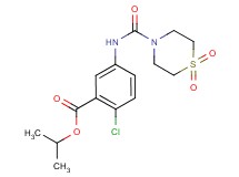 isopropyl 2-chloro-5-{[(1,1-dioxidothiomorpholin-4-yl)carbonyl]amino}benzoate