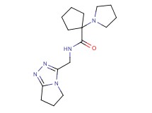N-(6,7-dihydro-5H-pyrrolo[2,1-c][1,2,4]triazol-3-ylmethyl)-1-pyrrolidin-1-ylcyclopentanecarboxamide