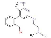 [2-(6-{[2-(dimethylamino)ethyl]amino}-1H-pyrrolo[2,3-b]pyridin-4-yl)phenyl]methanol