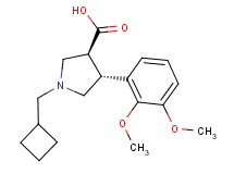 (3S*,4R*)-1-(cyclobutylmethyl)-4-(2,3-dimethoxyphenyl)pyrrolidine-3-carboxylic acid