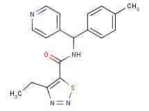 4-ethyl-N-[(4-methylphenyl)(pyridin-4-yl)methyl]-1,2,3-thiadiazole-5-carboxamide