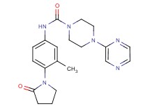 N-[3-methyl-4-(2-oxopyrrolidin-1-yl)phenyl]-4-pyrazin-2-ylpiperazine-1-carboxamide