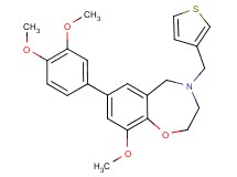 7-(3,4-dimethoxyphenyl)-9-methoxy-4-(3-thienylmethyl)-2,3,4,5-tetrahydro-1,4-benzoxazepine
