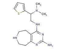 N~4~-[2-(dimethylamino)-2-(2-thienyl)ethyl]-6,7,8,9-tetrahydro-5H-pyrimido[4,5-d]azepine-2,4-diamine dihydrochloride
