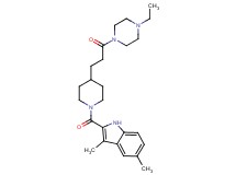 2-({4-[3-(4-ethyl-1-piperazinyl)-3-oxopropyl]-1-piperidinyl}carbonyl)-3,5-dimethyl-1H-indole