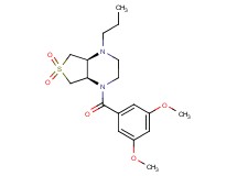 (4aS*,7aR*)-1-(3,5-dimethoxybenzoyl)-4-propyloctahydrothieno[3,4-b]pyrazine 6,6-dioxide