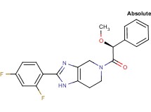 2-(2,4-difluorophenyl)-5-[(2S)-2-methoxy-2-phenylacetyl]-4,5,6,7-tetrahydro-1H-imidazo[4,5-c]pyridine