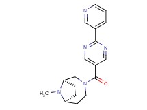 (1R*,6S*)-9-methyl-3-{[2-(3-pyridinyl)-5-pyrimidinyl]carbonyl}-3,9-diazabicyclo[4.2.1]nonane