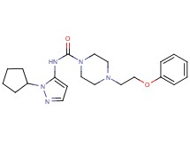 N-(1-cyclopentyl-1H-pyrazol-5-yl)-4-(2-phenoxyethyl)piperazine-1-carboxamide