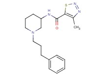 4-methyl-N-[1-(3-phenylpropyl)-3-piperidinyl]-1,2,3-thiadiazole-5-carboxamide