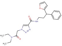 1-[2-(diethylamino)-2-oxoethyl]-N-[3-(2-furyl)-3-phenylpropyl]-1H-1,2,3-triazole-4-carboxamide