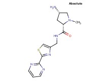 (2S,4S)-4-amino-1-methyl-N-[(2-pyrimidin-2-yl-1,3-thiazol-4-yl)methyl]pyrrolidine-2-carboxamide