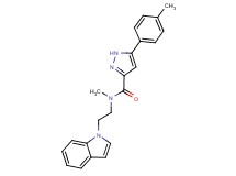 N-[2-(1H-indol-1-yl)ethyl]-N-methyl-5-(4-methylphenyl)-1H-pyrazole-3-carboxamide