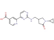 2-(2-{[(1-cyclopropyl-5-oxopyrrolidin-3-yl)methyl]amino}pyrimidin-4-yl)isonicotinic acid