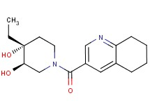 (3R*,4R*)-4-ethyl-1-(5,6,7,8-tetrahydroquinolin-3-ylcarbonyl)piperidine-3,4-diol