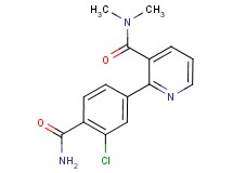 2-[4-(aminocarbonyl)-3-chlorophenyl]-N,N-dimethylnicotinamide