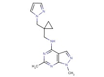 1,6-dimethyl-N-{[1-(1H-pyrazol-1-ylmethyl)cyclopropyl]methyl}-1H-pyrazolo[3,4-d]pyrimidin-4-amine