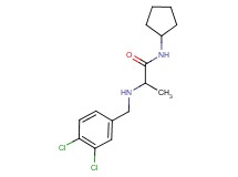N-cyclopentyl-2-[(3,4-dichlorobenzyl)amino]propanamide