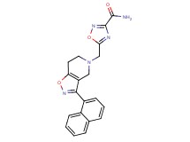 5-{[3-(1-naphthyl)-6,7-dihydroisoxazolo[4,5-c]pyridin-5(4H)-yl]methyl}-1,2,4-oxadiazole-3-carboxamide