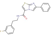 N-[2-(3-fluorophenyl)ethyl]-6-phenylimidazo[2,1-b][1,3]thiazole-3-carboxamide