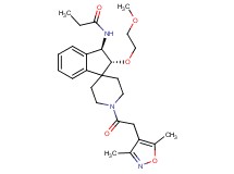 N-[(2R*,3R*)-1'-[(3,5-dimethyl-4-isoxazolyl)acetyl]-2-(2-methoxyethoxy)-2,3-dihydrospiro[indene-1,4'-piperidin]-3-yl]propanamide
